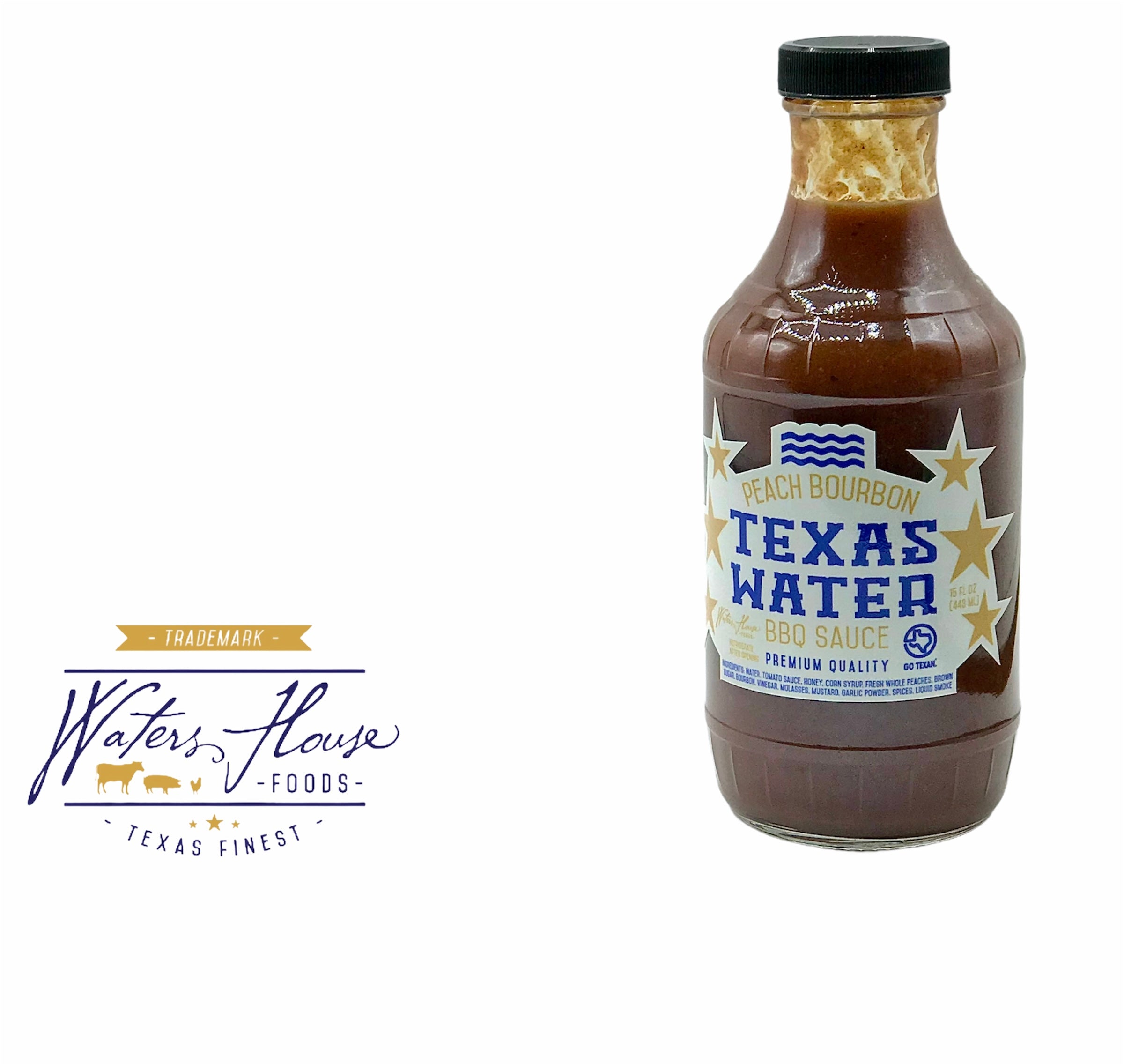 Texas Water Peach Bourbon BBQ Sauce