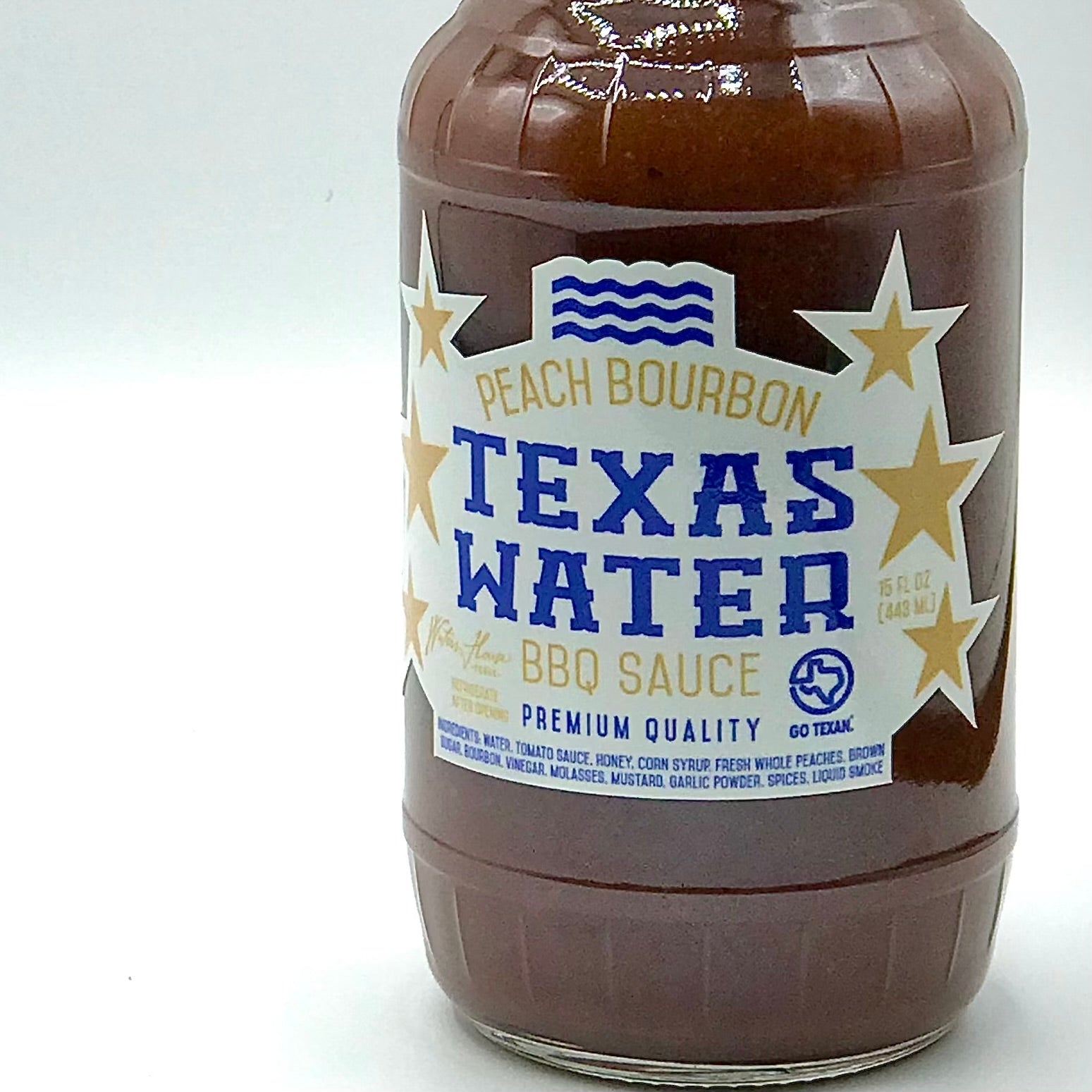 Texas Water Peach Bourbon BBQ Sauce